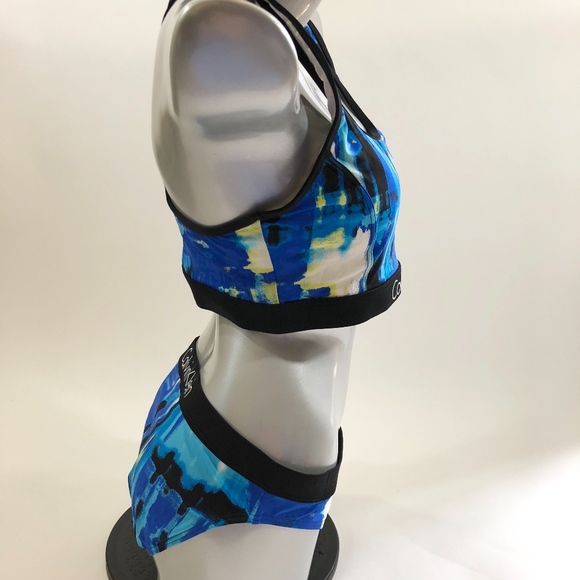 CK Two Piece Swimsuit Size Large Spellout - Picture 4 of 6